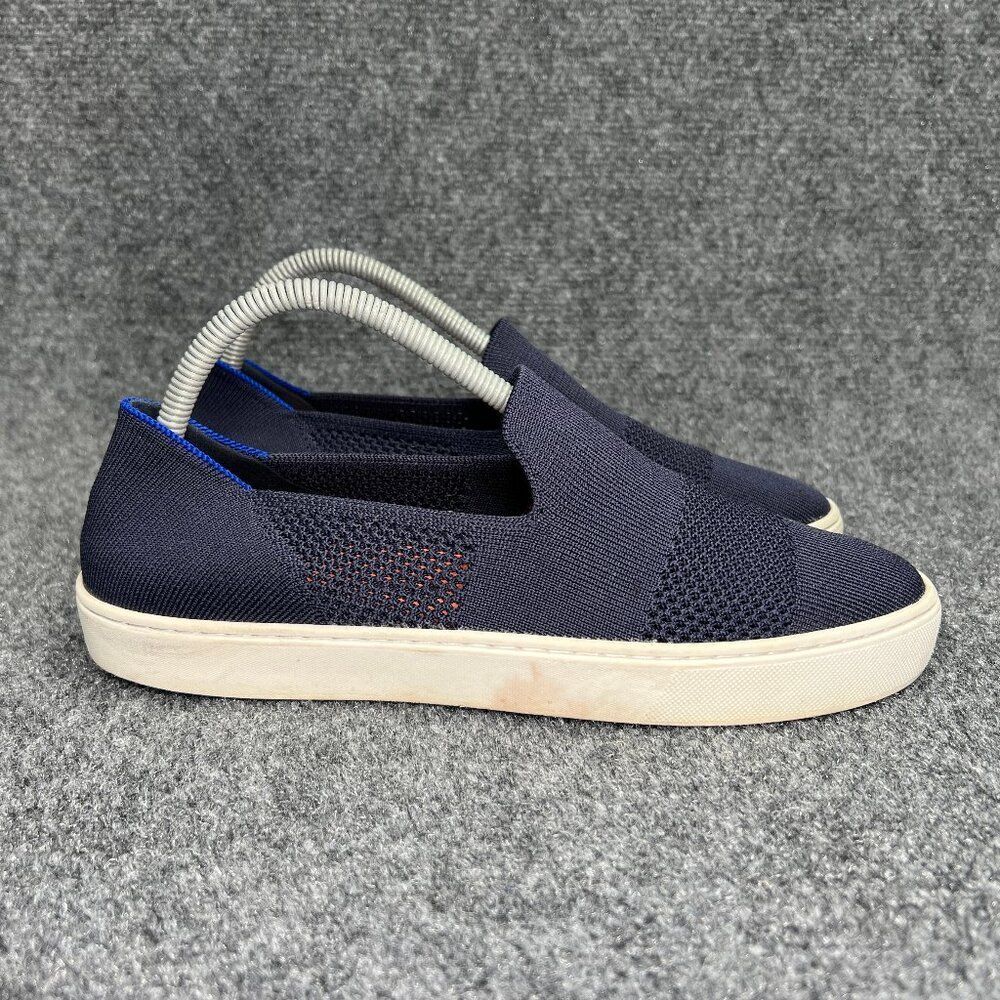 Rothy's Slip On Shoes Women's Size 9 Blue Knit Comfort Casual Summer Time Loafer